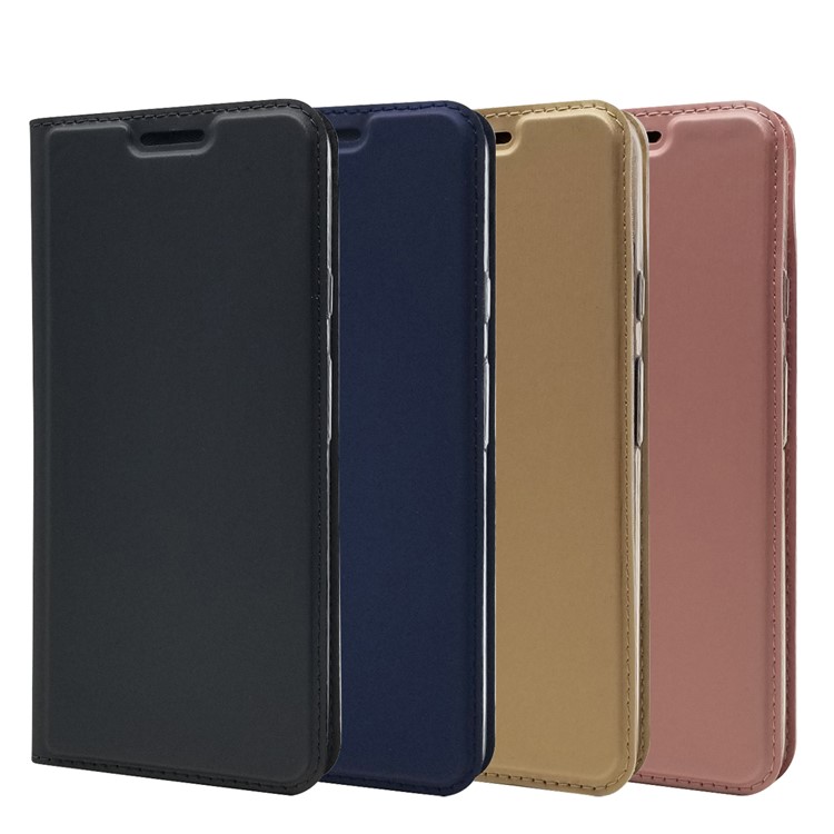 Magnetic Closure Leather Card Holder Phone Case for Google Pixel 4 - Rose Gold-9