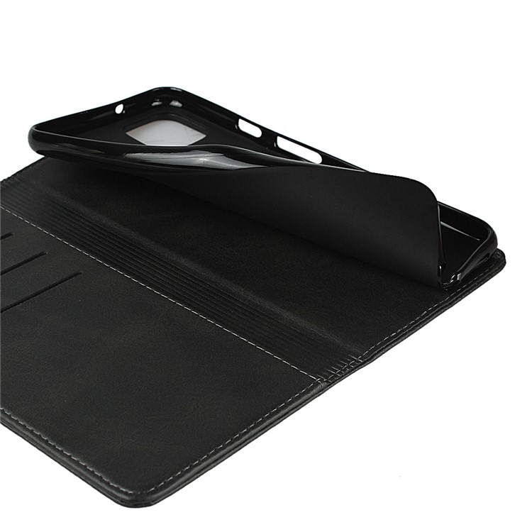 Auto-absorbed Leather Wallet Stand Phone Casing for Google Pixel 4 XL - Black-7