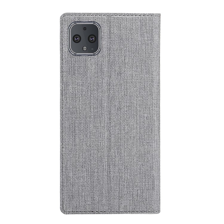 VILI DMX Cross Texture Stand Leather Card Holder Protective Phone Case for Google Pixel 4 XL - Grey-16