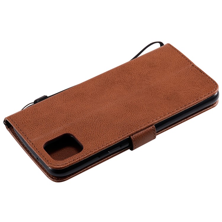 Wallet Leather Stand Case for Google Pixel 4 XL - Brown-6