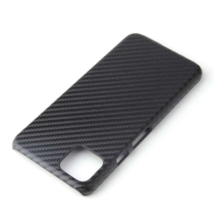 PU Leather Coated PC Phone Cover for Google Pixel 4 - Carbon Fiber Texture-3