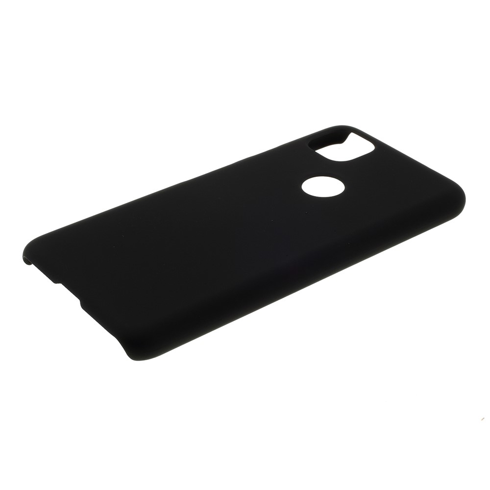 Rubberized Hard PC Case for Google Pixel 4a - Black-5