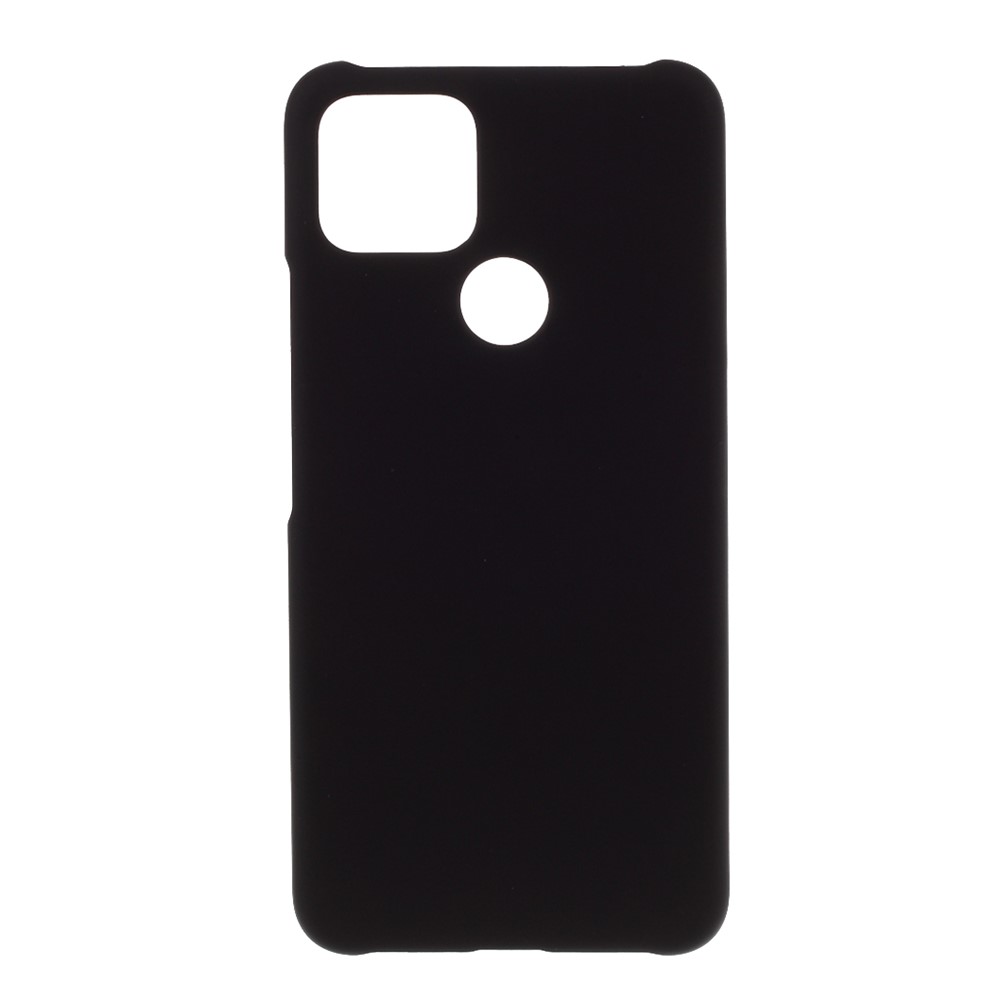 Caso PC Duro De Borracha Para Google Pixels 5 XL - Preto-1
