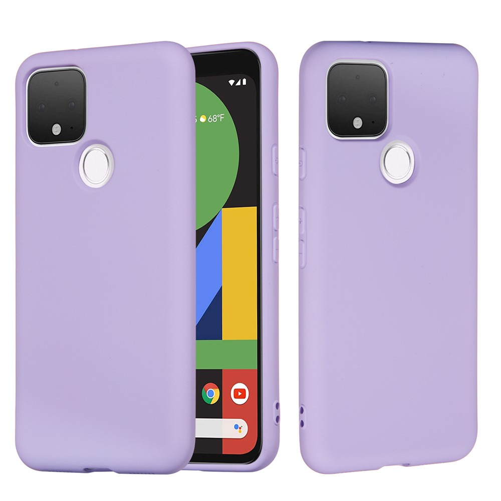 Wholesale Liquid Silicone Phone Case for Google Pixel 5 Purple from