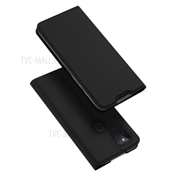 DUX DUCIS Skin Pro Series Card Slot Flip PU Leather Cover for Google Pixel 5 Case - Black-1