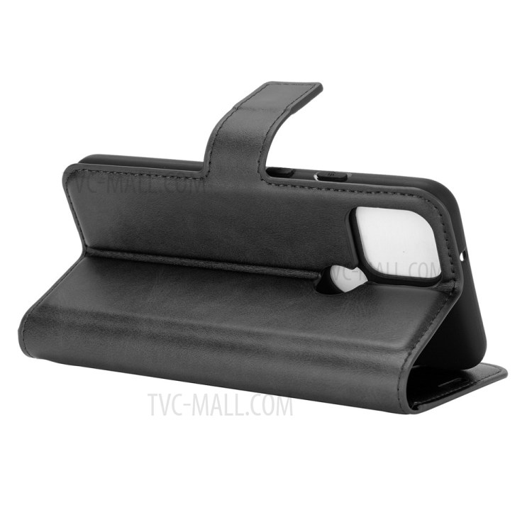 Wallet Stand Leather Mobile Phone Cover for Google Pixel 5 - Black-7