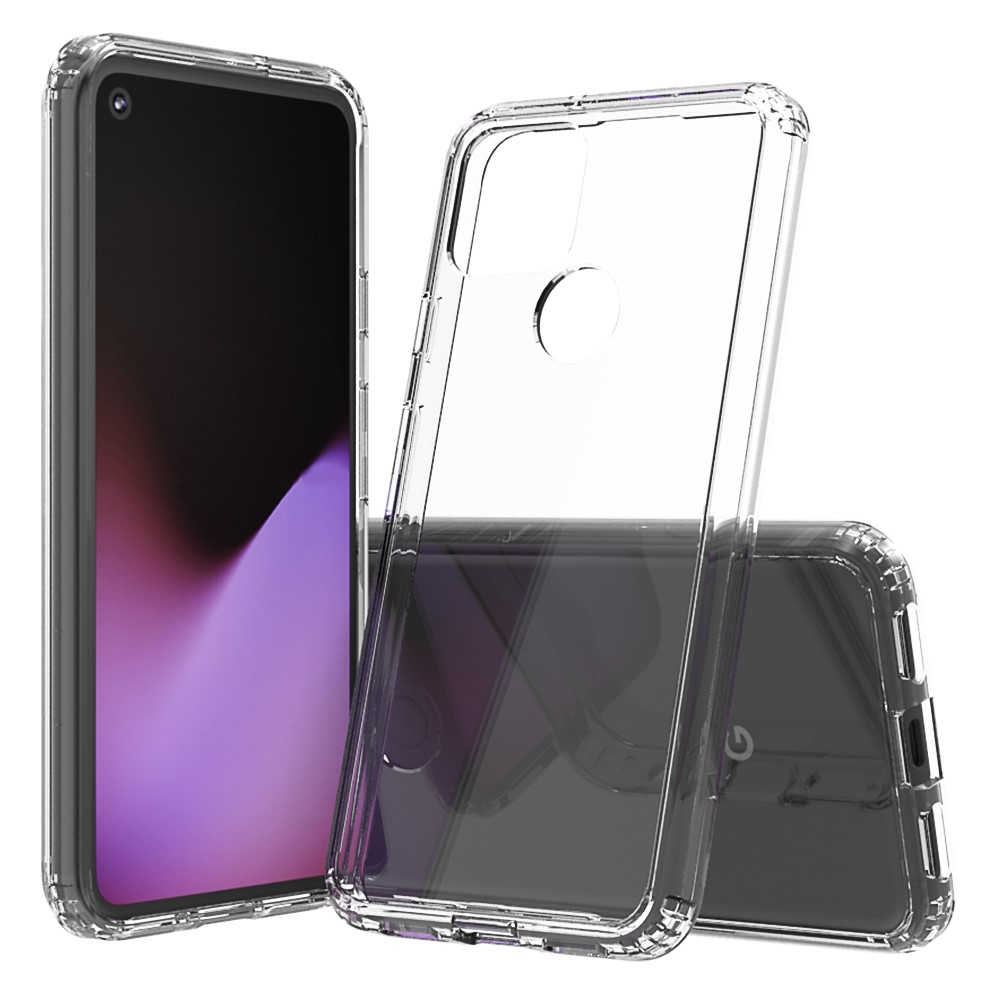 Clear Shockproof Acrylic+TPU Hybrid Case for Google Pixel 5-1