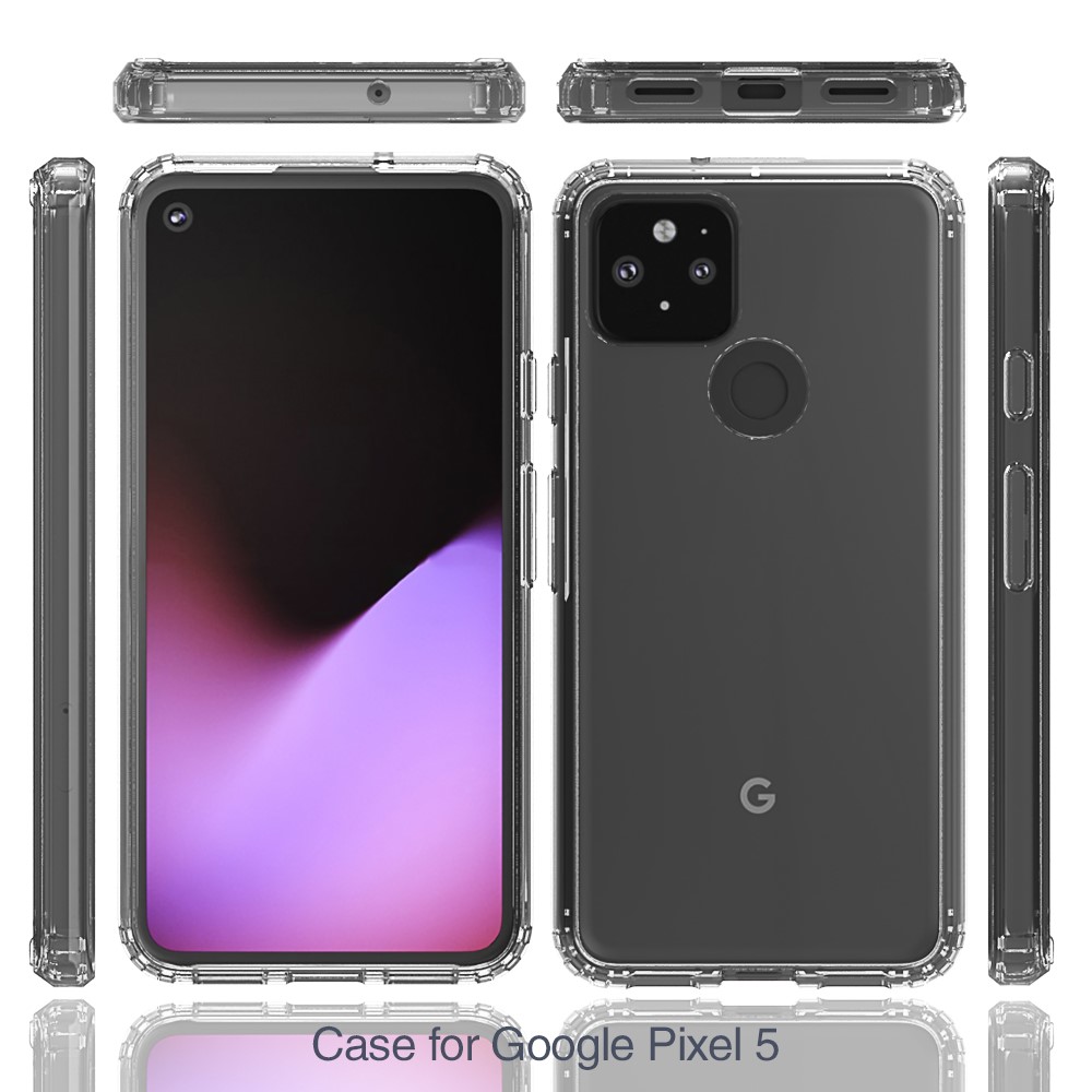 Clear Shockproof Acrylic+TPU Hybrid Case for Google Pixel 5-2