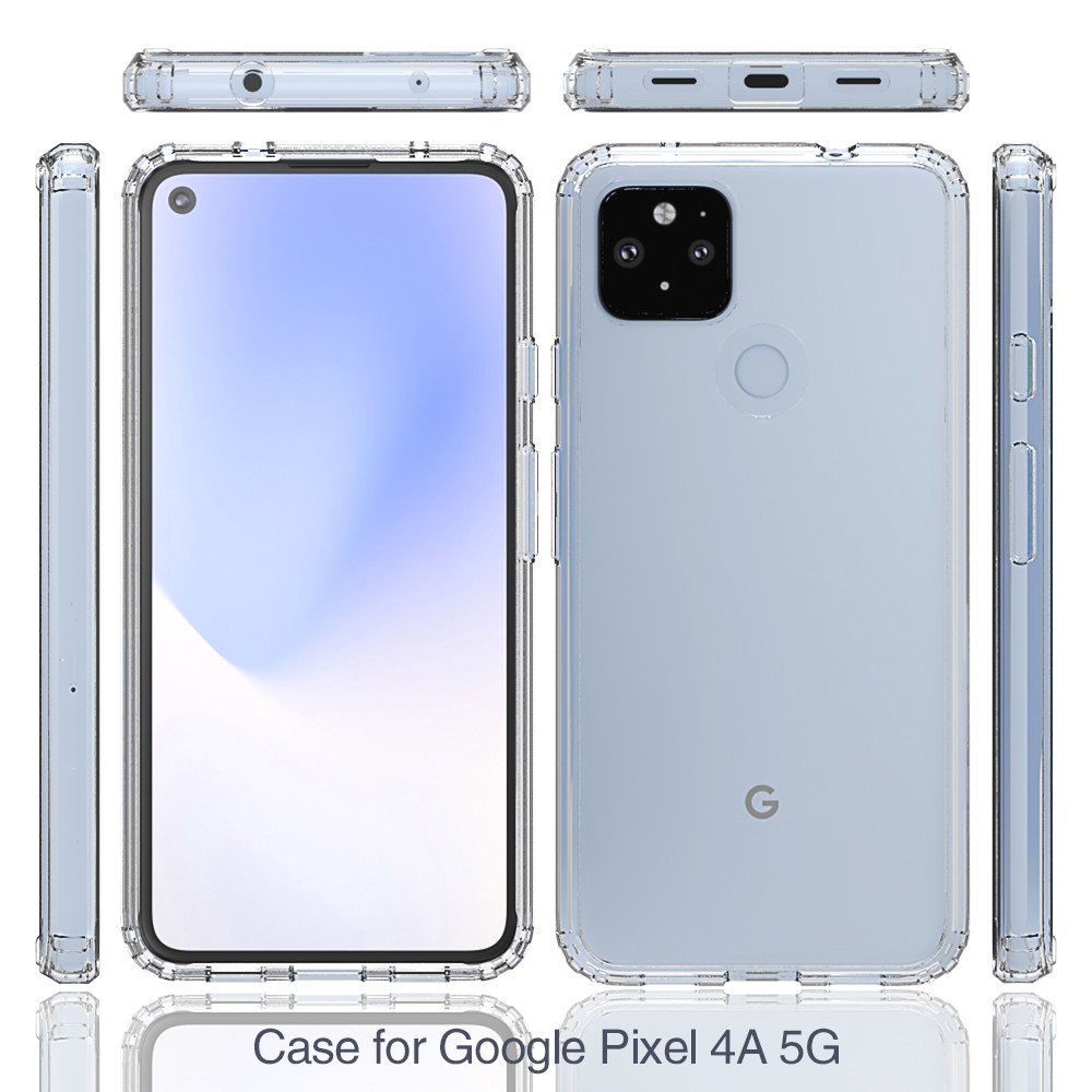 Clear Shockproof Acrylic+TPU Hybrid Case for Google Pixel 4a-2