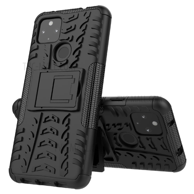 Cool Tyre PC + TPU Hybrid Shell Case for Google Pixel 4a 5G - Black-9