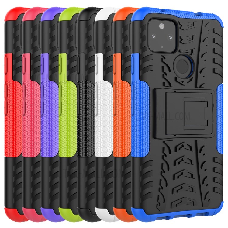 Cool Tyre PC + TPU Hybrid Shell Case for Google Pixel 4a 5G - Black-10