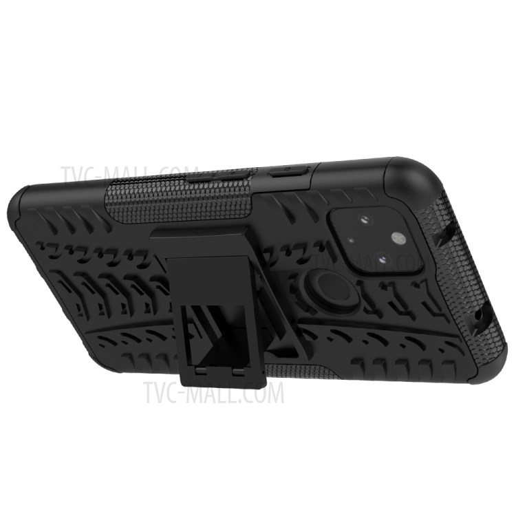 Cool Tyre PC + TPU Hybrid Shell Case for Google Pixel 4a 5G - Black-5