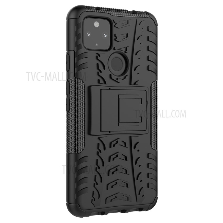 Cool Tyre PC + TPU Hybrid Shell Case for Google Pixel 4a 5G - Black-7
