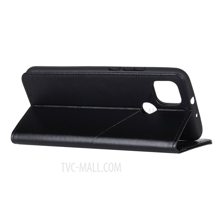 Magnetic Clasp Wallet Design Full-Protection Leather Stand Phone Cover Case for Google Pixel 5a - Black-4