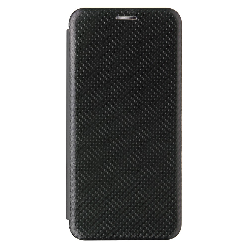 Auto-absorbed Stand Carbon Fiber Texture Leather Shell Cover for Google Pixel 5A - Black-2
