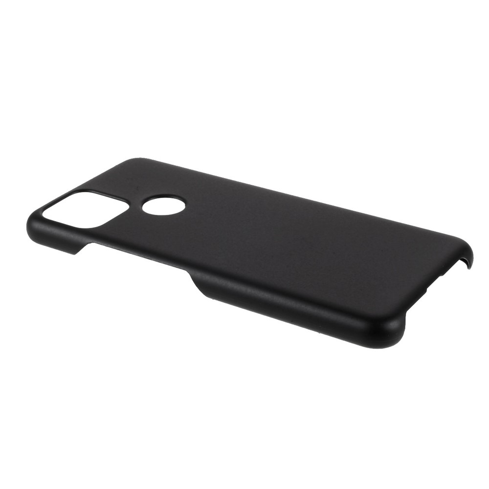 Rubberized Hard Plastic Phone Case for Google Pixel 5a - Black-5