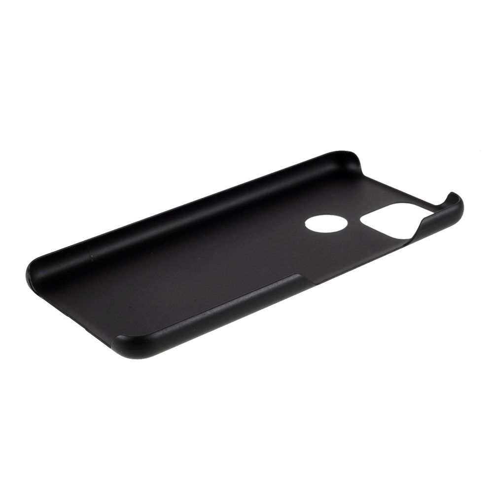Rubberized Hard Plastic Phone Case for Google Pixel 5a - Black-6