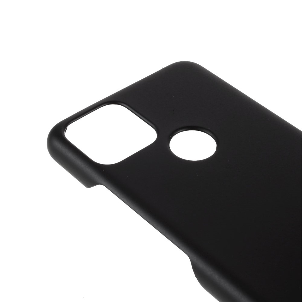 Rubberized Hard Plastic Phone Case for Google Pixel 5a - Black-7