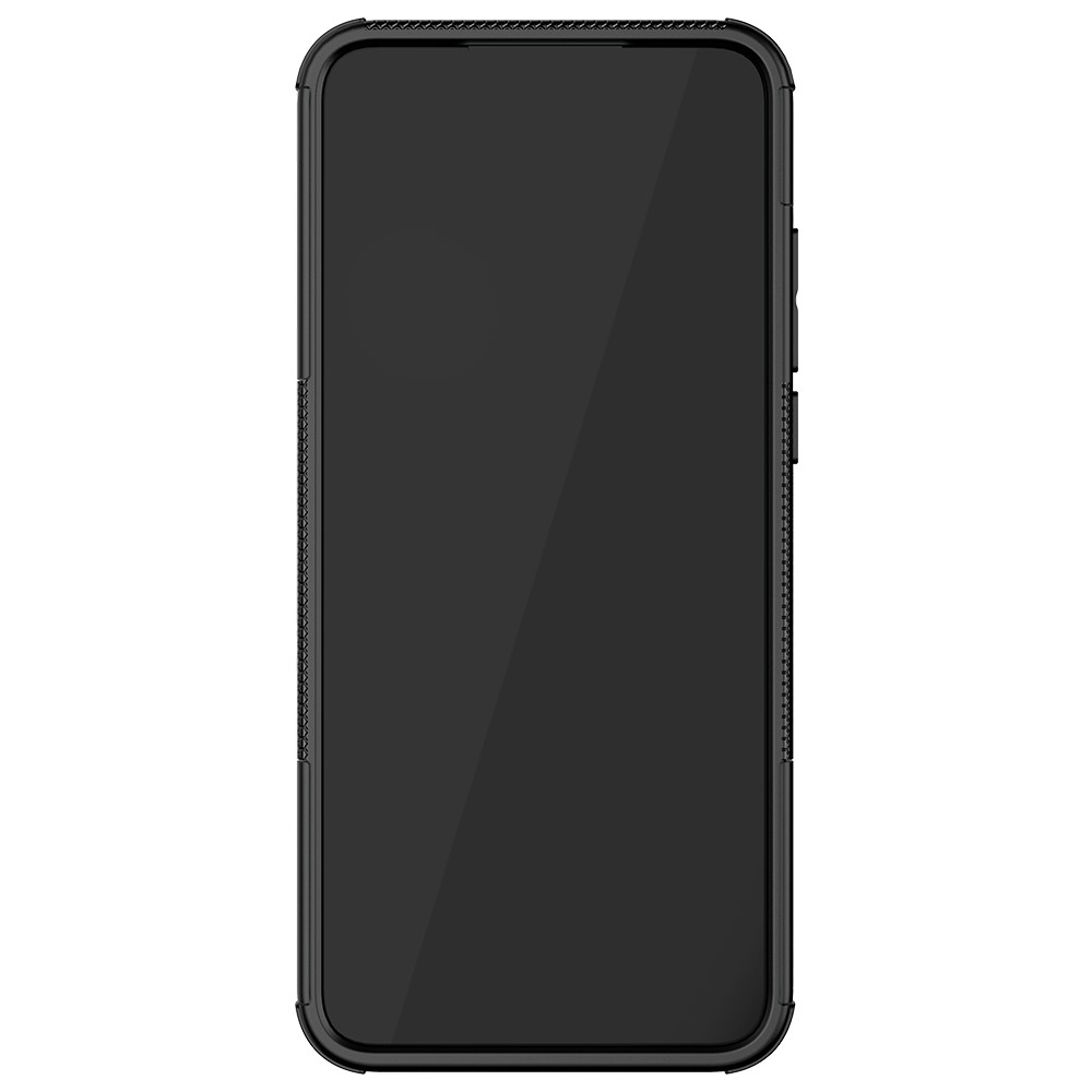 Cool Tyre Pattern PC + TPU Phone Case with Kickstand for Motorola Moto G Play (2021) - Black-4