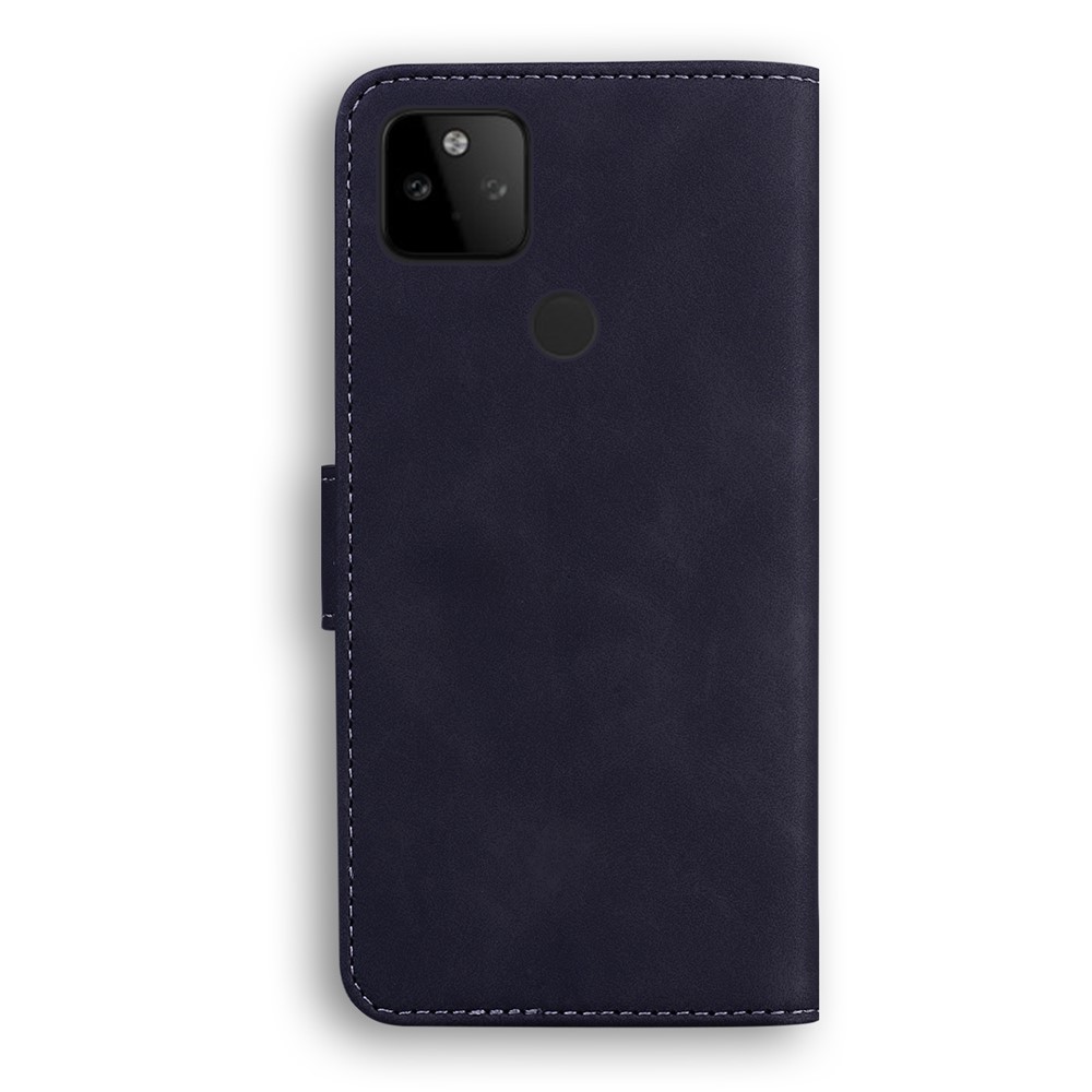 Flip Leather Phone Full Protection Case with Wallet Stand for Google Pixel 5a 5G - Black-4