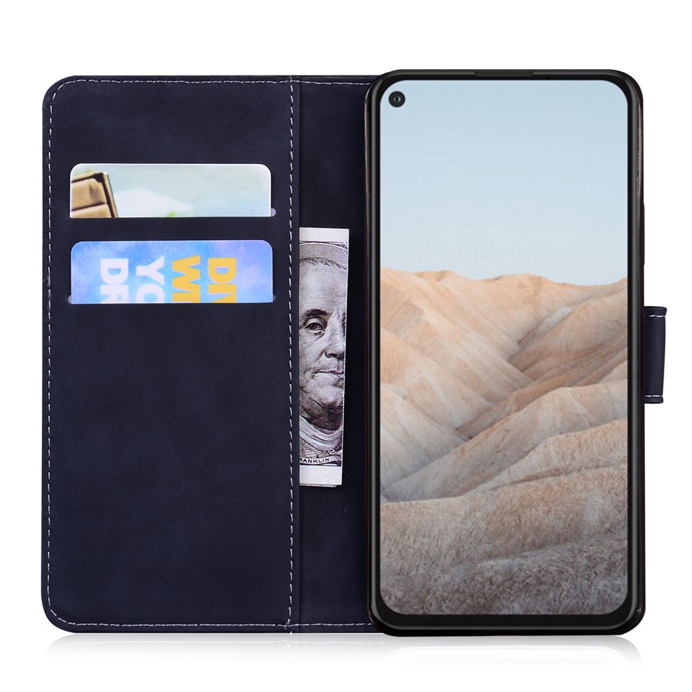 Flip Leather Phone Full Protection Case with Wallet Stand for Google Pixel 5a 5G - Black-6