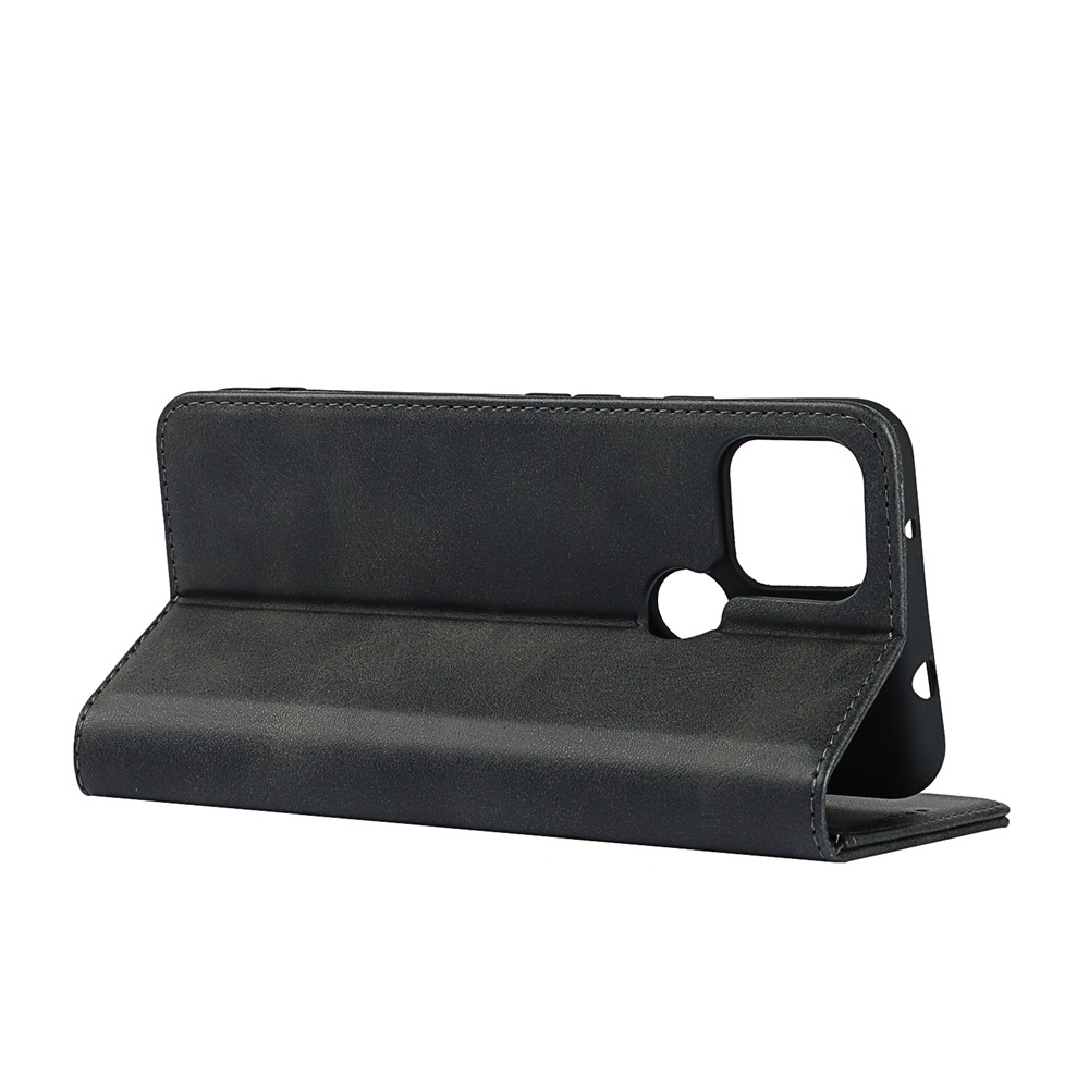 Auto-absorbed Wallet Leather Stand Case for Google Pixel 5a 5G - Black-4
