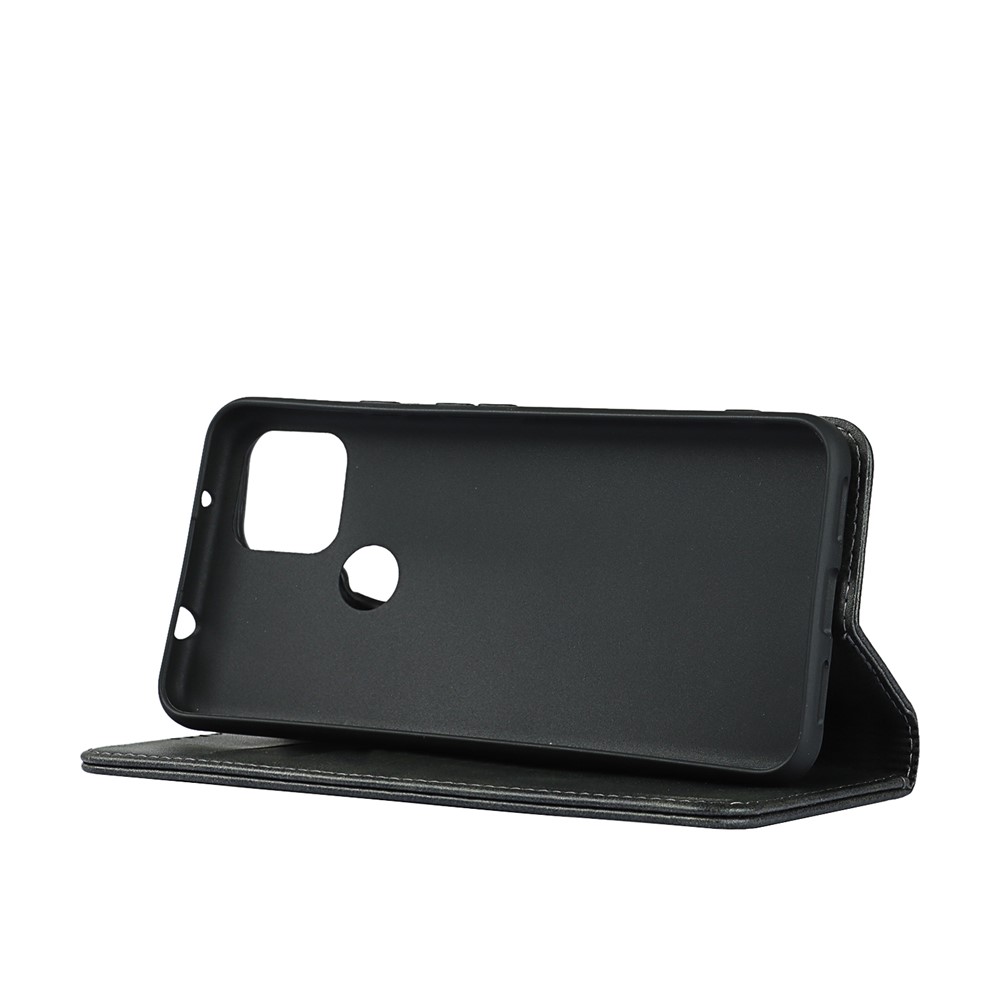 Auto-absorbed Wallet Leather Stand Case for Google Pixel 5a 5G - Black-5