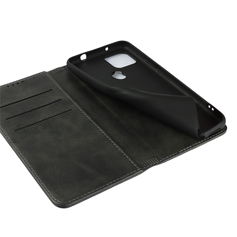 Auto-absorbed Wallet Leather Stand Case for Google Pixel 5a 5G - Black-8