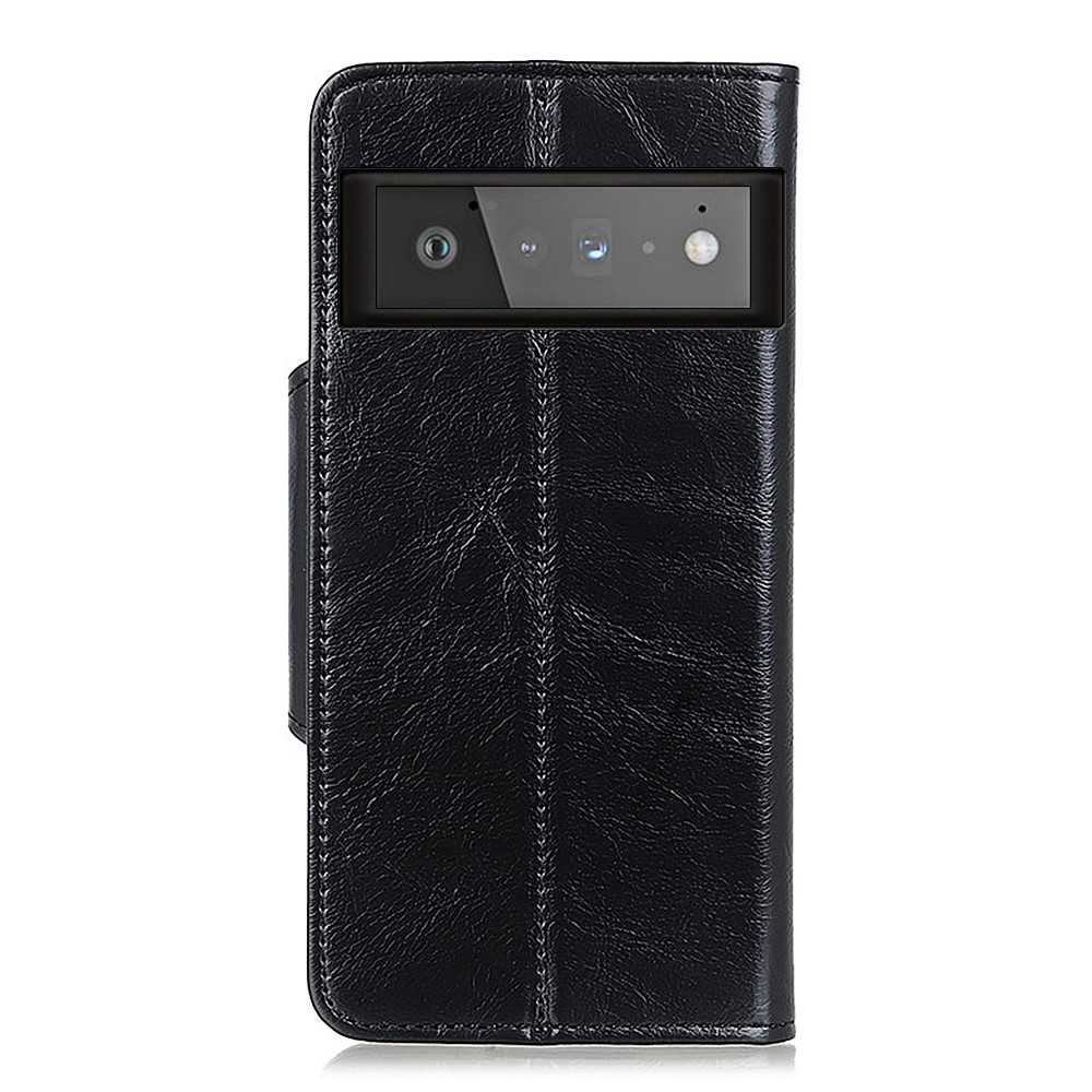 Auto-Absorbed Magnet Drop-proof Wallet Design Leather Phone Stand Shell for Google Pixel 6 Pro - Black-3