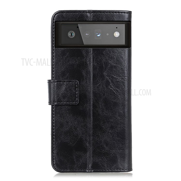 Protection TPU + PU Leather Full Cover Shockproof Case for Google Pixel 6 - Black-3
