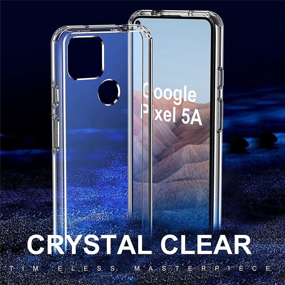 Ultra Clear Anti-fingerprint Flexible TPU Phone Case Protector Cover for Google Pixel 4a 5G-5