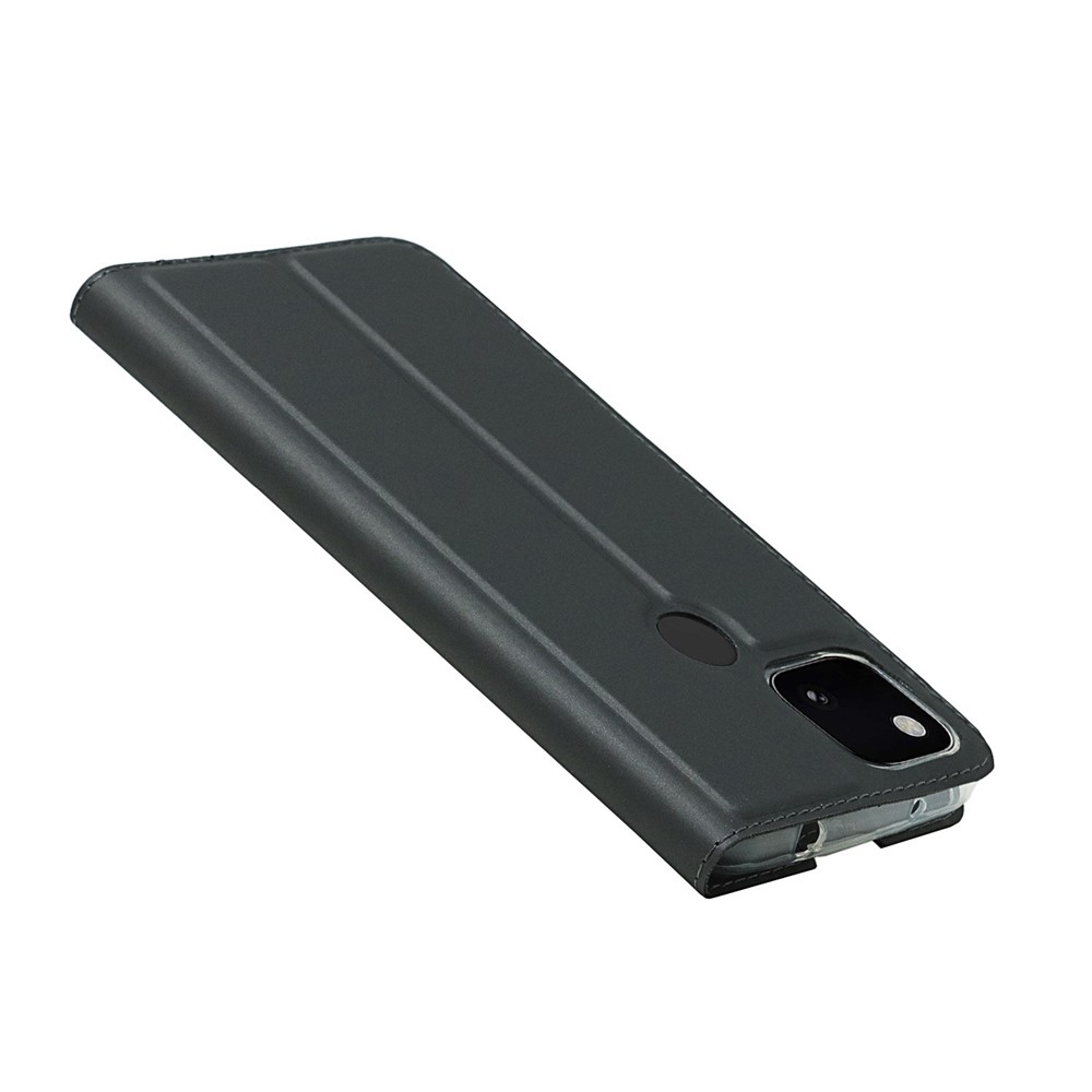 Magnetic Auto-absorbed PU Leather Phone Shell Stand Card Slot Case for Google Pixel 5a 5G - Black-8