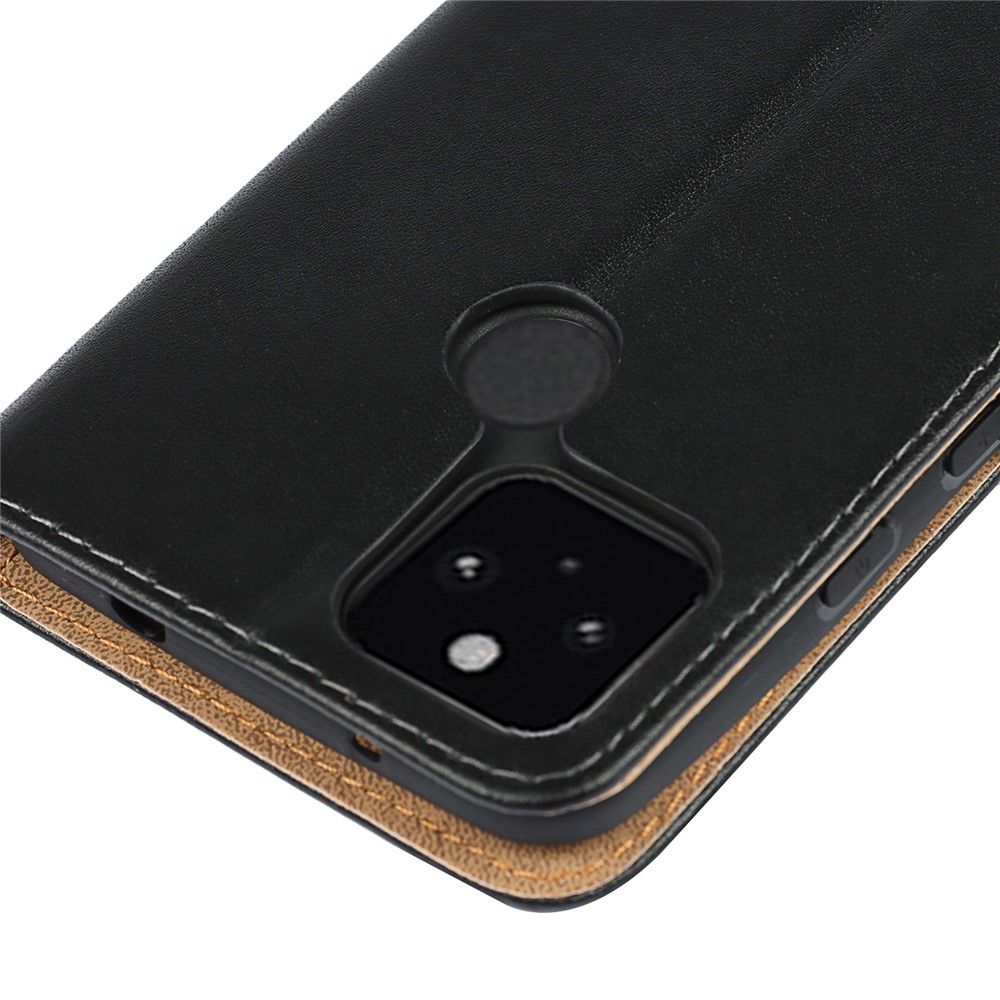 Split Leather Wallet Stand Full Protection Phone Case for Google Pixel 5a 5G-11
