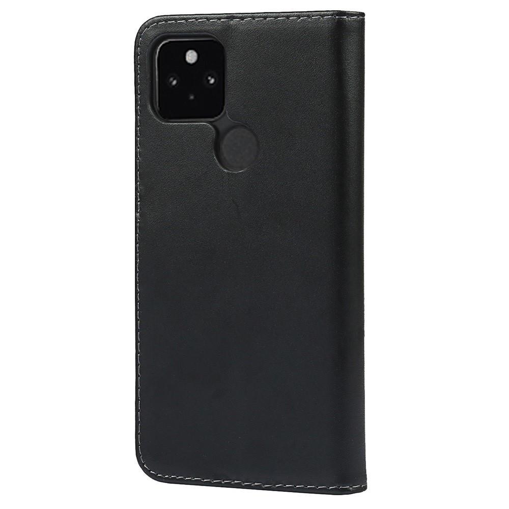 Split Leather Wallet Stand Full Protection Phone Case for Google Pixel 5a 5G-3
