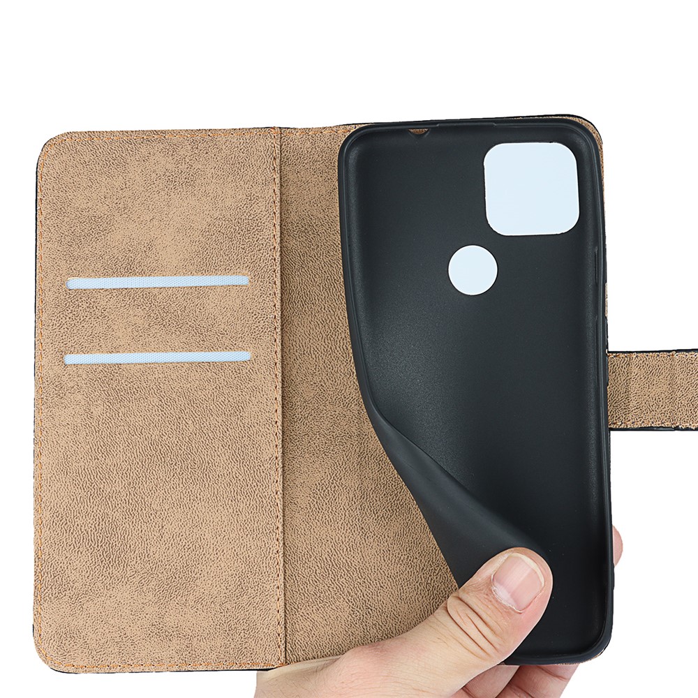 Split Leather Wallet Stand Full Protection Phone Case for Google Pixel 5a 5G-8