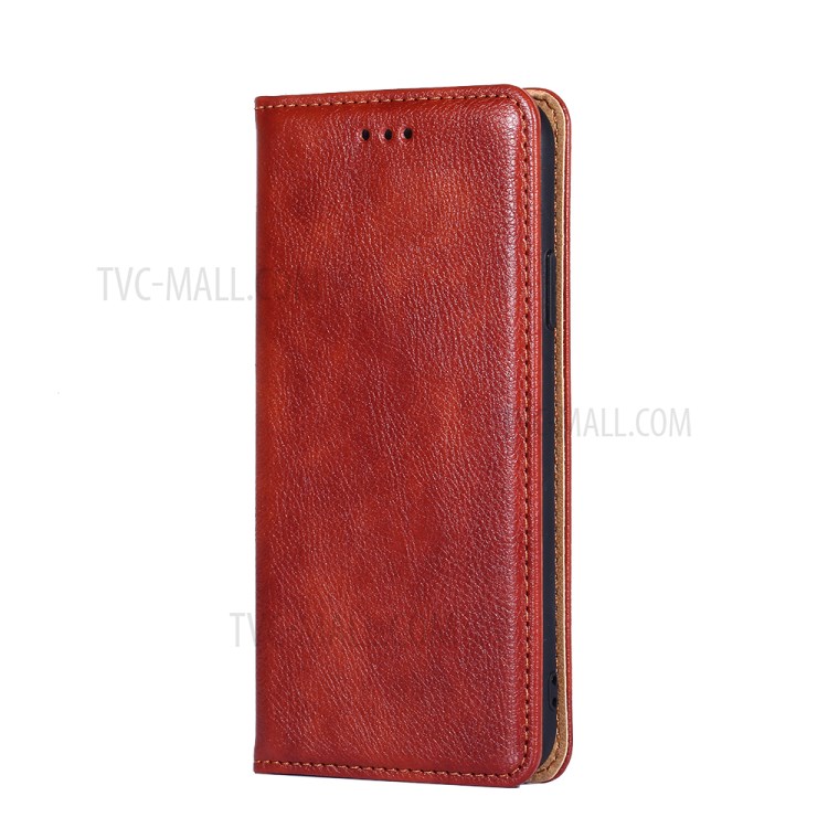 Practical Scratch Resistant Stand Feature PU Leather Wallet Auto Closing Magnetic Flip Case for Google Pixel 6 - Brown-2