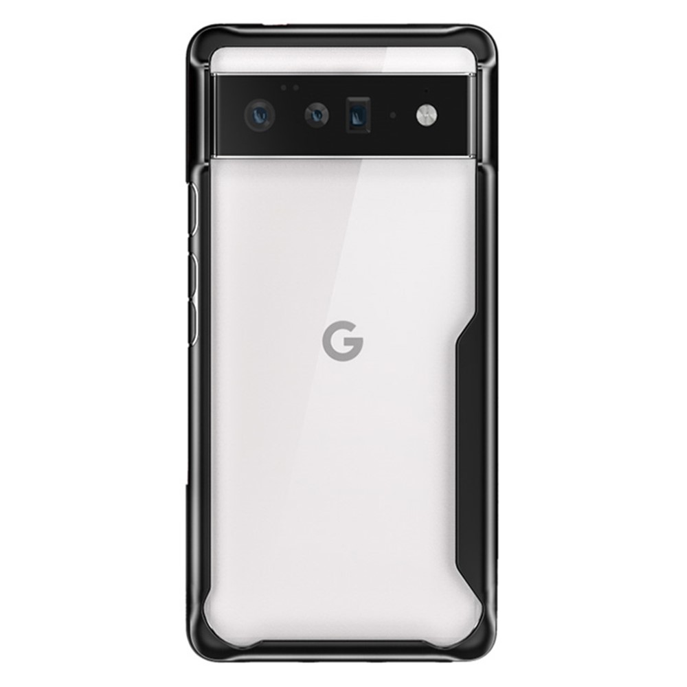 Clear Acrylic Back + Soft TPU Frame Anti-scratch Shockproof Phone Case Cover for Google Pixel 6 Pro-1