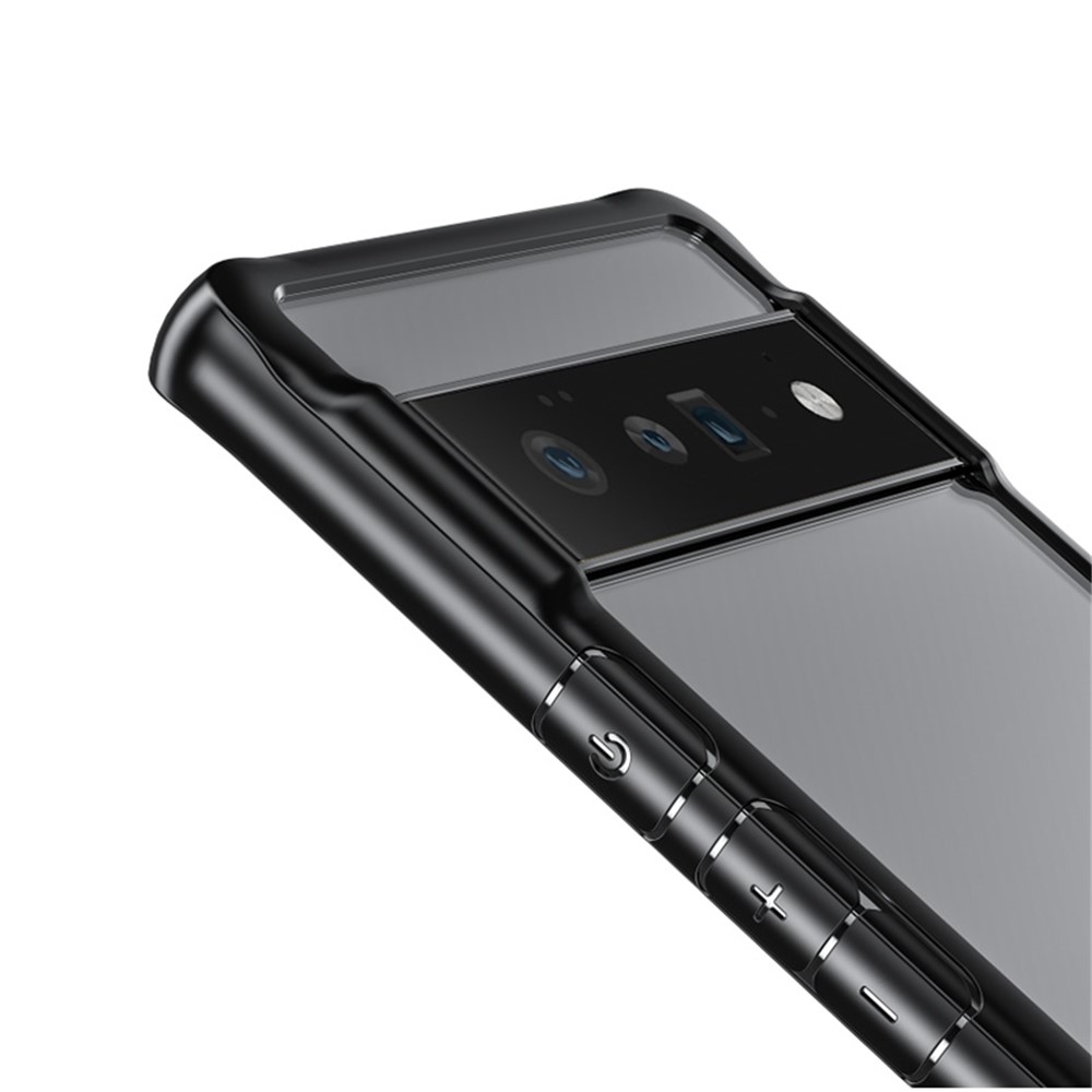 Clear Acrylic Back + Soft TPU Frame Anti-scratch Shockproof Phone Case Cover for Google Pixel 6 Pro-5
