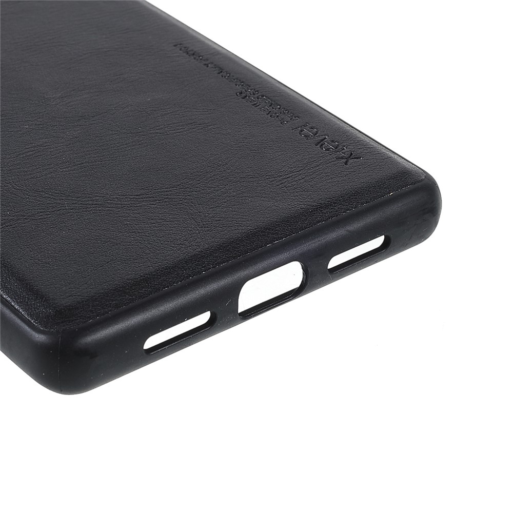 X-LEVEL Vintage Style Light Slim PU Leather Coated TPU Protective Cover Shell for Google Pixel 6 Pro - Black-5