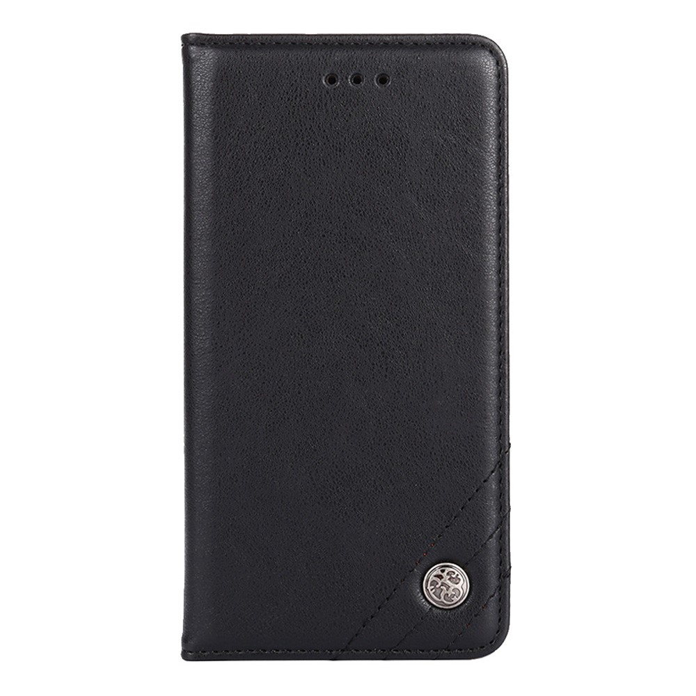 Triangle Stitching Line Retro Full Protection PU Leather Stand Wallet Flip Phone Cover Shell for Google Pixel 6 - Black-2