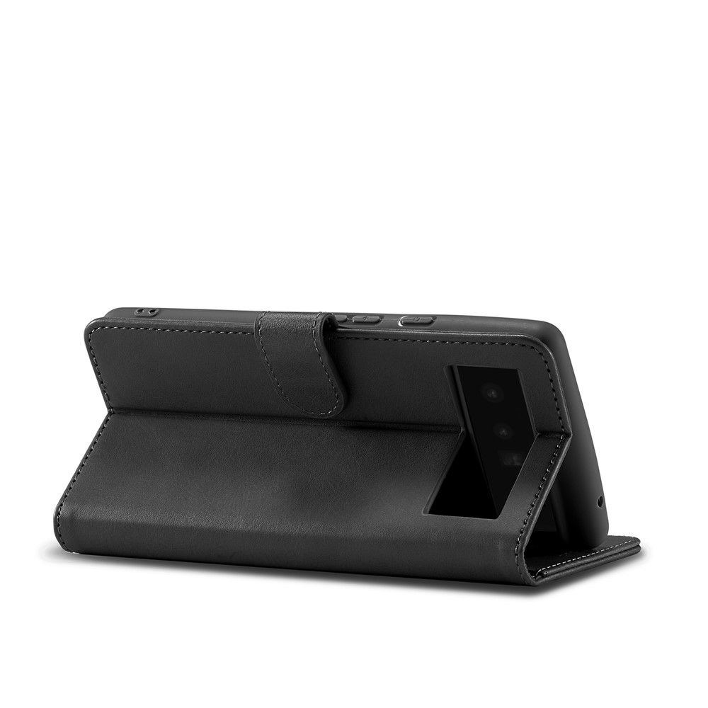 LC.IMEEKE PU Leather Wallet Stand Flip Shockproof Protective Cover for Google Pixel 6 - Black-7