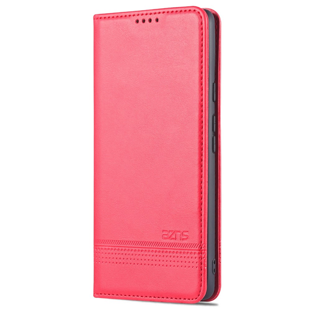 AZNS Smooth Wallet Design High-quality PU Leather Shockproof Phone Cover Case for Google Pixel 6 Pro - Red-2