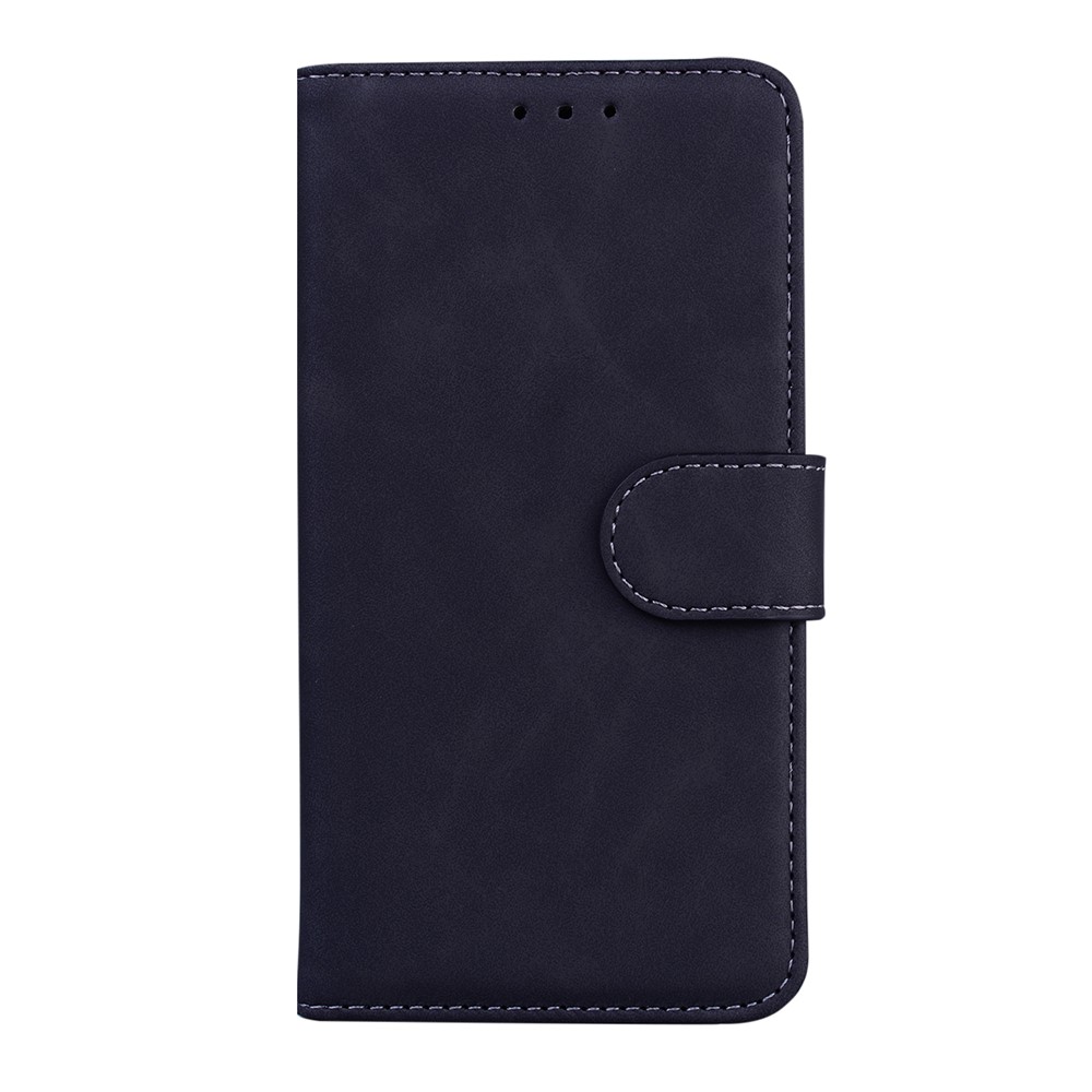 Solid Color Phone Case Stand Wallet Premium PU Leather Dual-sided Magnetic Closure Cover Shell for Google Pixel 6 - Black-2