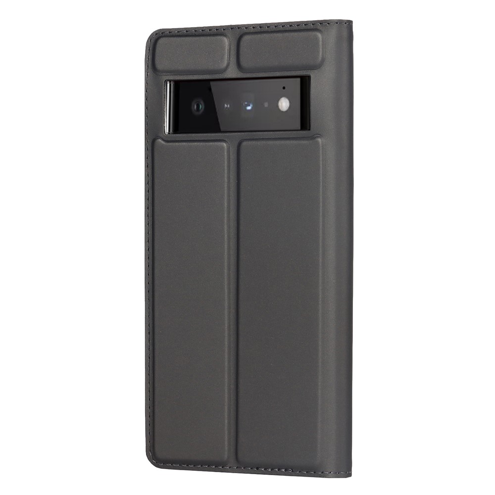 PU Leather Card Holder Design Light Slim Protective Phone Case with Stand for Google Pixel 6 Pro - Black-3