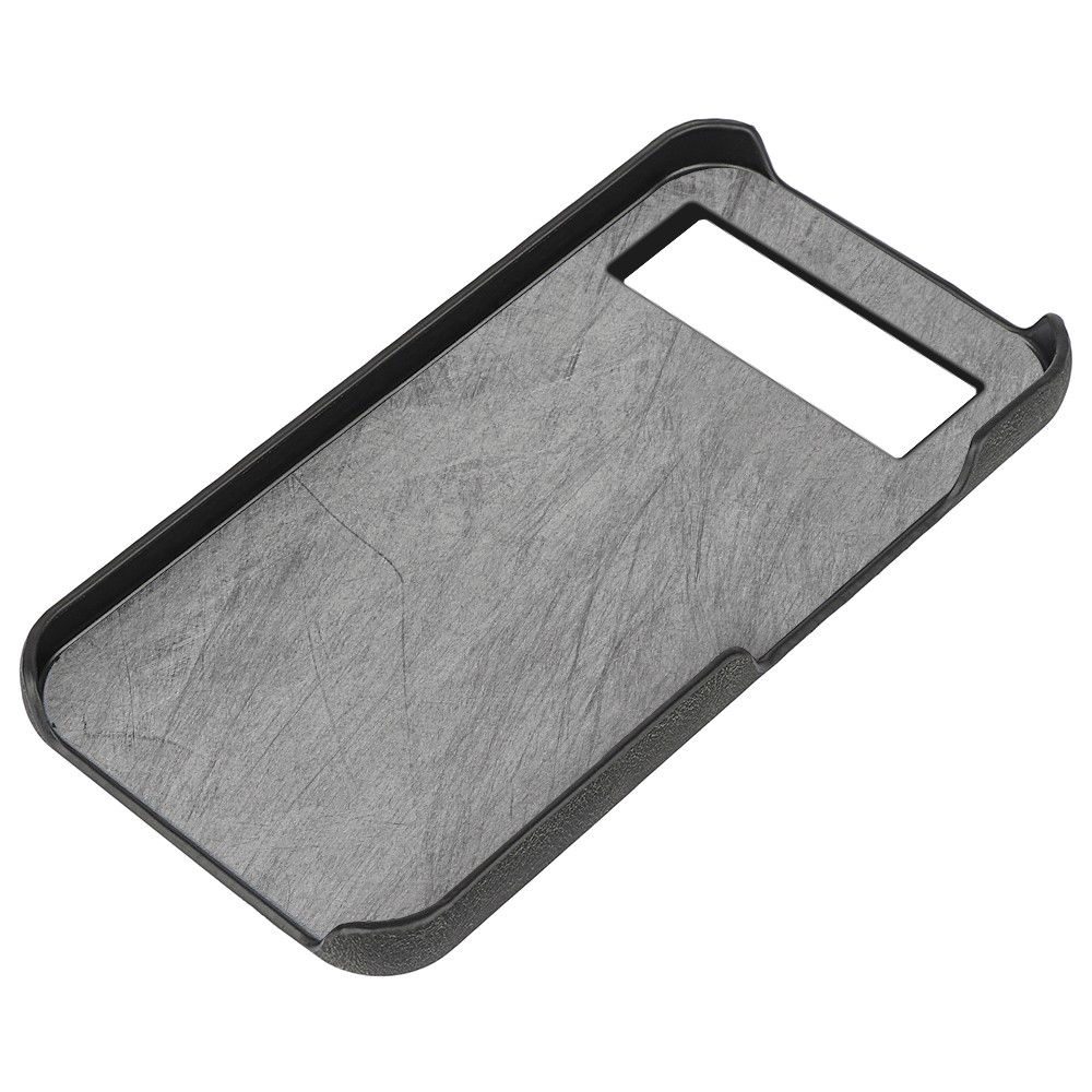 PU Leather Coated TPU Anti-fall Phone Cover Case with Rotary Ring Holder Kickstand for Google Pixel 6 Pro - Black-4