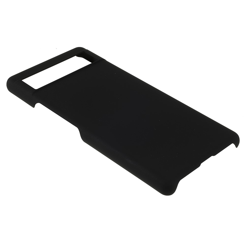 Anti-dust Glossy Surface Rubberized Hard PC Phone Covering Protective Phone Case for Google Pixel 6a - Black-4