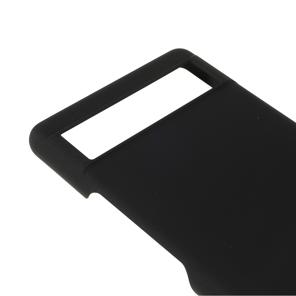 Anti-dust Glossy Surface Rubberized Hard PC Phone Covering Protective Phone Case for Google Pixel 6a - Black-5