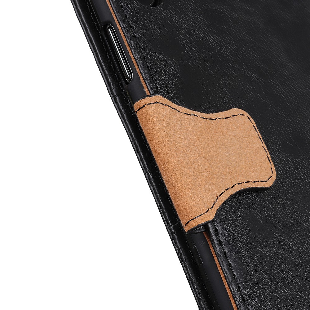 Crazy Horse Texture Split Leather + TPU Phone Cover Wallet Stand Case for Google Pixel 6a - Black-9