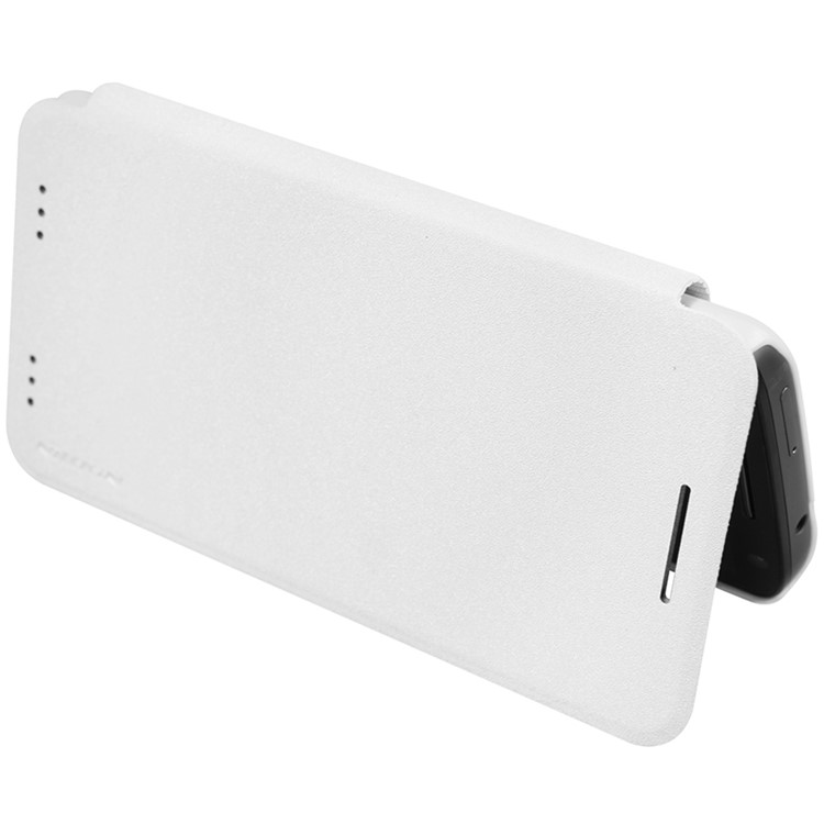 NILLKIN Sparkle Series Leather Folio Cover for Motorola Moto X Force X3 - White-5