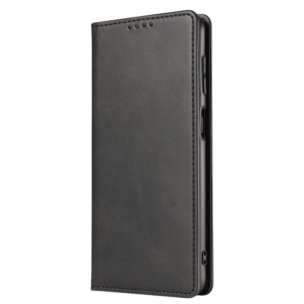 PU Leather Auto Magnetic Closed Case Stand Shockproof TPU Inner Wallet Flip Cover for Google Pixel 6 Pro - Black-2